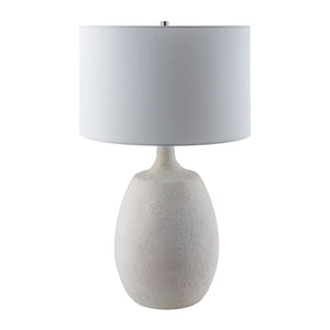   Modern European furniture - White Cement Accent Table Lamp - www.oroa.com | Oroa.com