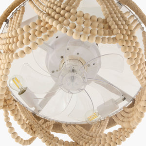   Modern European furniture - Wooden Beads Cascade Chandelier - www.oroa.com | Oroa.com