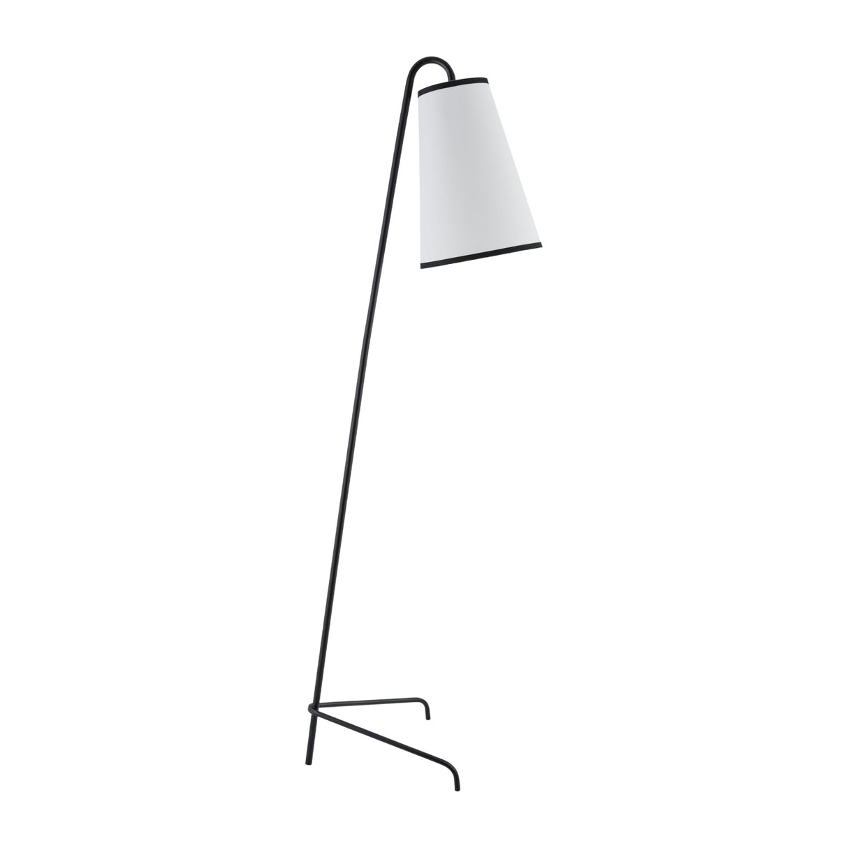   Modern European furniture - White Linen Tilted Floor Lamp - www.oroa.com | Oroa.com