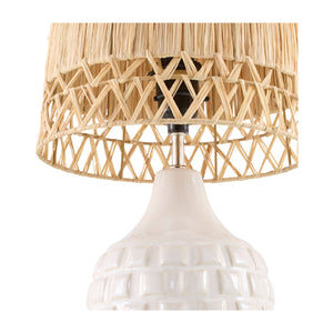   Modern European furniture - Woven Seagrass Ceramic Table Lamp (Set of 2) - www.oroa.com | Oroa.com