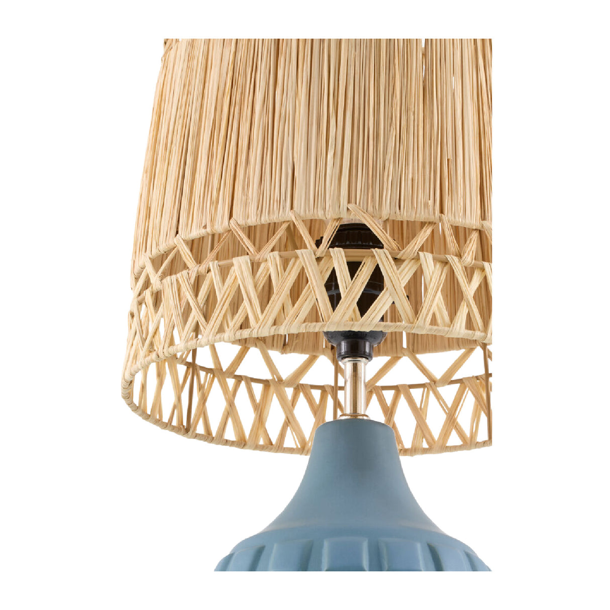   Modern European furniture - Woven Seagrass Ceramic Table Lamp (Set of 2) - www.oroa.com | Oroa.com