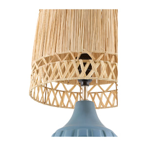   Modern European furniture - Woven Seagrass Ceramic Table Lamp (Set of 2) - www.oroa.com | Oroa.com