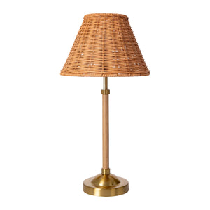   Modern European furniture - Tan Rattan Accent Table Lamp - www.oroa.com | Oroa.com
