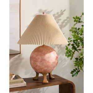   Modern European furniture - Pleated Linen Cement Table Lamp - www.oroa.com | Oroa.com