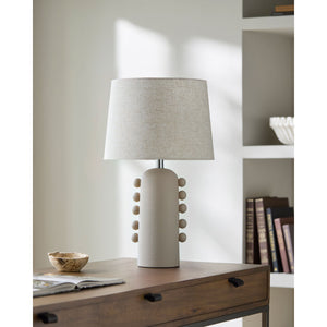   Modern European furniture - Linen Glazed Ceramic Table Lamp - www.oroa.com | Oroa.com