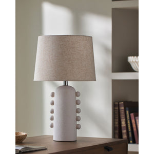   Modern European furniture - Linen Glazed Ceramic Table Lamp - www.oroa.com | Oroa.com
