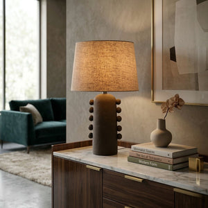   Modern European furniture - Linen Glazed Ceramic Table Lamp - www.oroa.com | Oroa.com