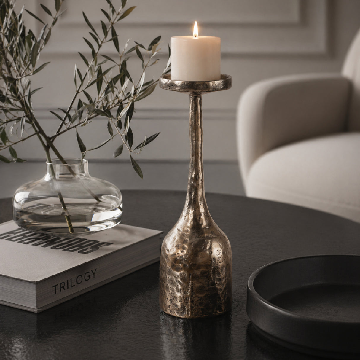   Modern European furniture - Antiqued Iron Candleholder S - www.oroa.com | Oroa.com