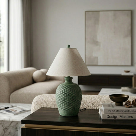   Modern European furniture - Green Cement Accent Table Lamp L - www.oroa.com | Oroa.com