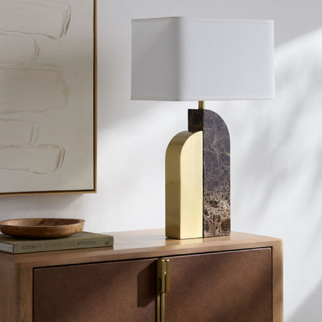   Modern European furniture - Black Marble Accent Table Lamp - www.oroa.com | Oroa.com