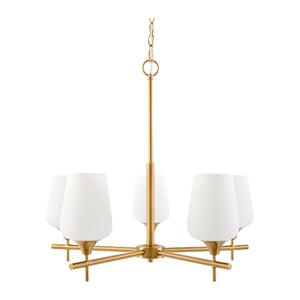   Modern European furniture - 5-Light Glass Chandelier - www.oroa.com | Oroa.com