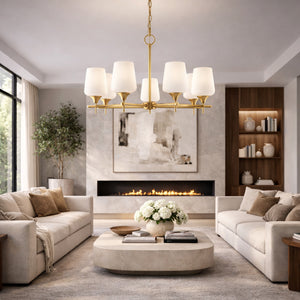   Modern European furniture - 5-Light Glass Chandelier - www.oroa.com | Oroa.com