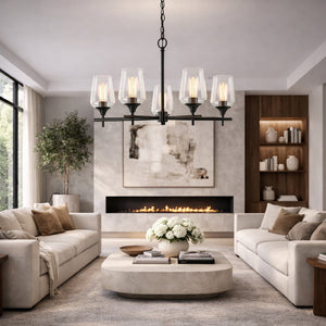   Modern European furniture - 5-Light Glass Chandelier - www.oroa.com | Oroa.com