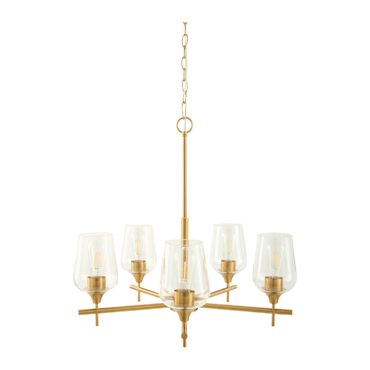   Modern European furniture - 5-Light Glass Chandelier - www.oroa.com | Oroa.com