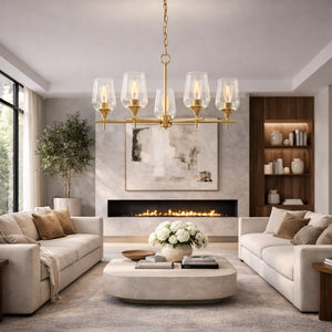   Modern European furniture - 5-Light Glass Chandelier - www.oroa.com | Oroa.com