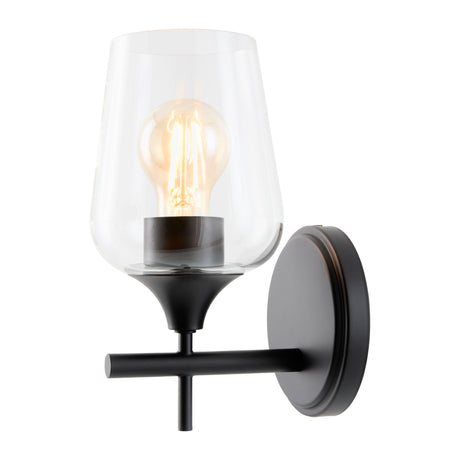   Modern European furniture - Black Framed Glass Wall Lamp - www.oroa.com | Oroa.com