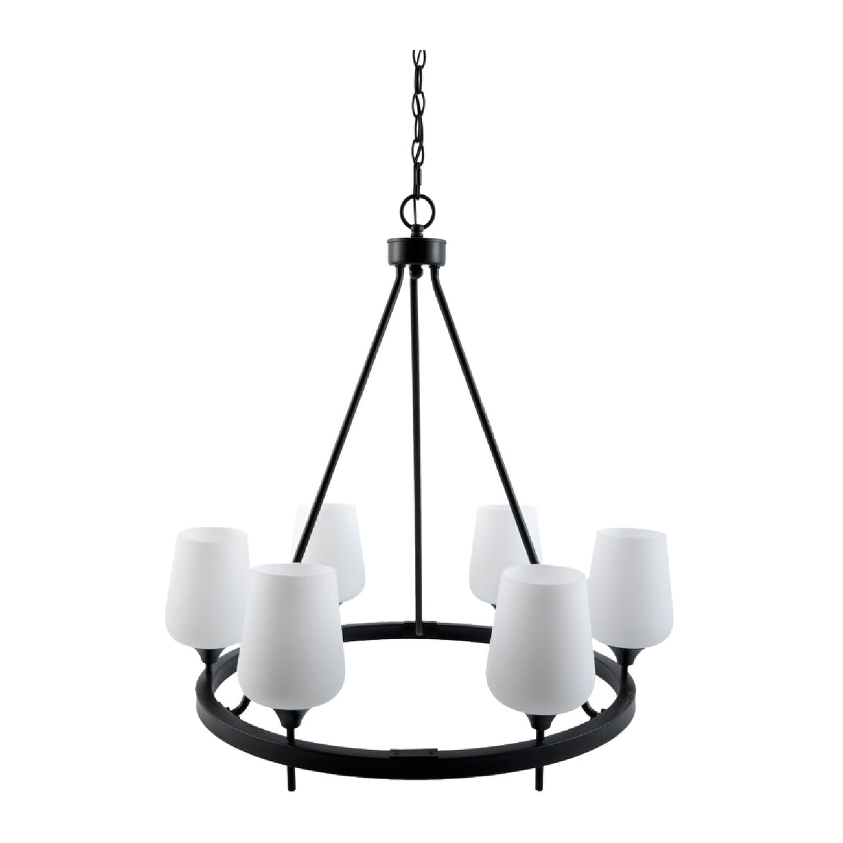   Modern European furniture - Iron Ring Glass Chandelier - www.oroa.com | Oroa.com