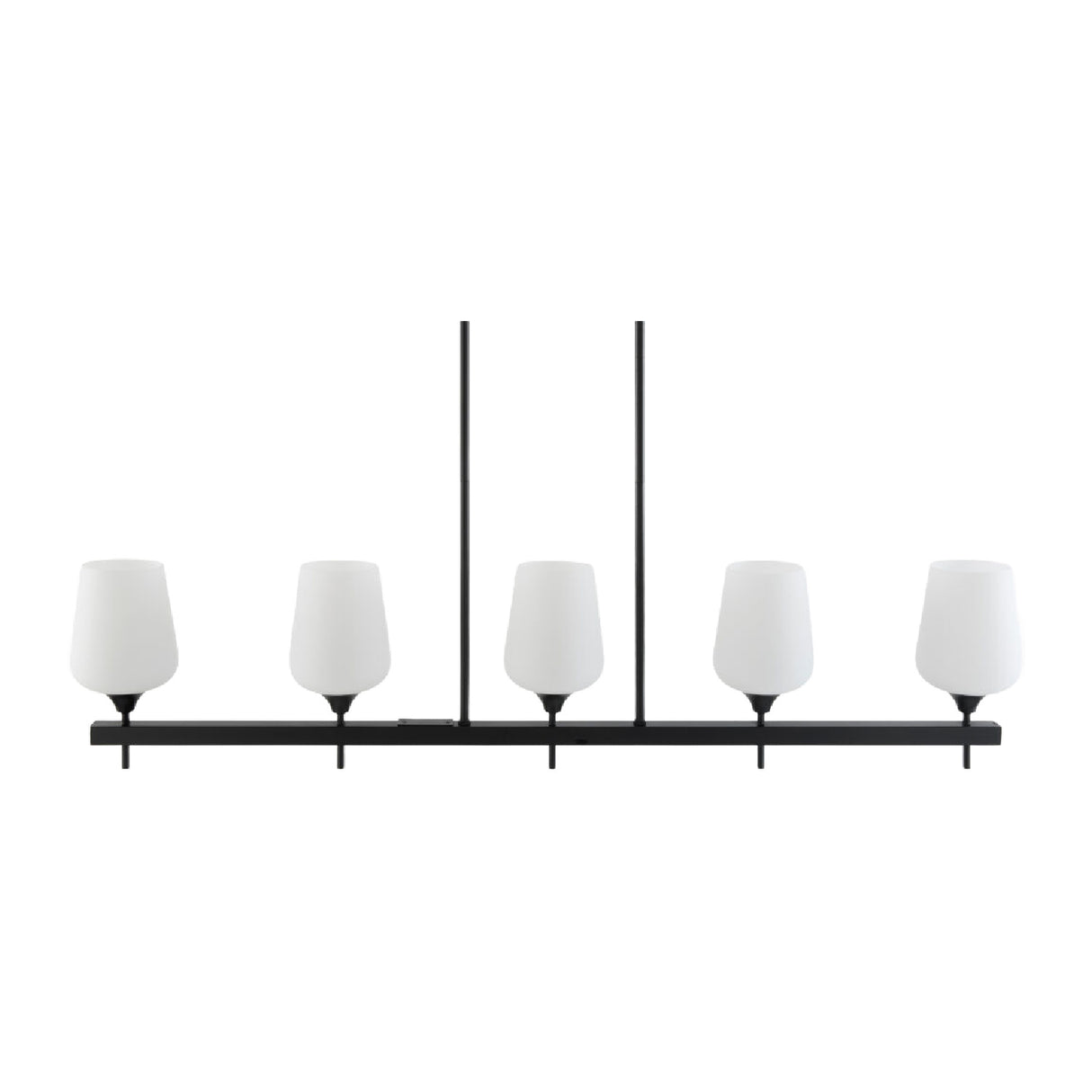   Modern European furniture - Glass 5-Light Linear Chandelier - www.oroa.com | Oroa.com