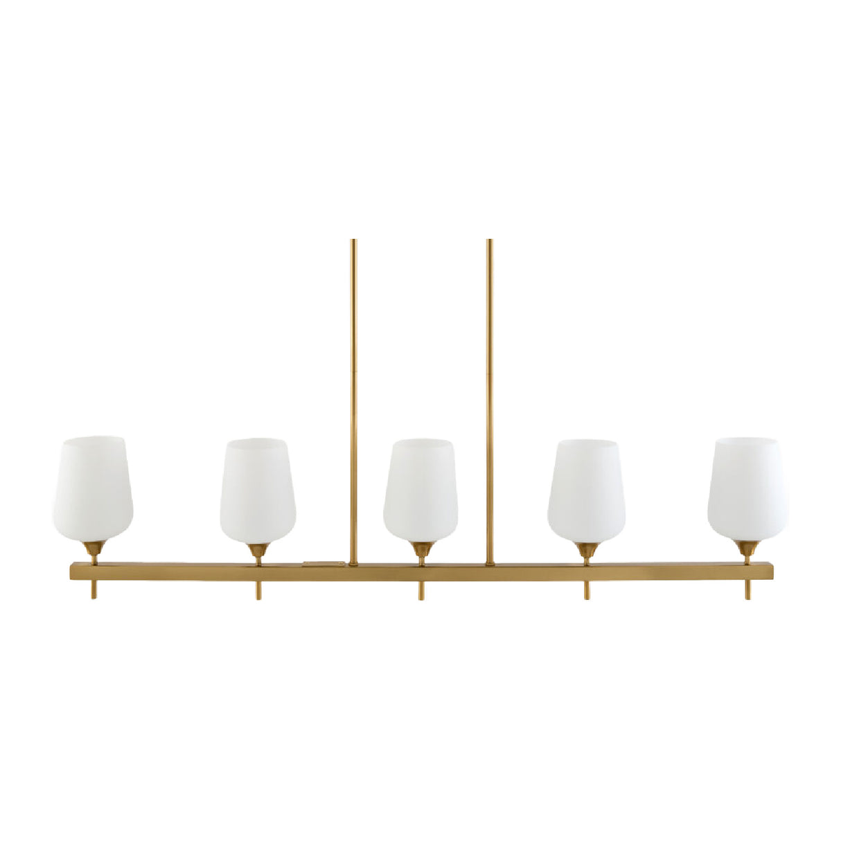  Modern European furniture - Glass 5-Light Linear Chandelier - www.oroa.com | Oroa.com