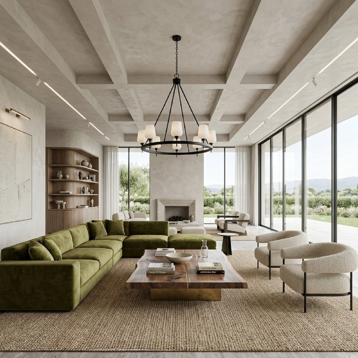   Modern European furniture - Iron Ring Glass Chandelier - www.oroa.com | Oroa.com