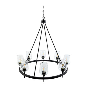   Modern European furniture - Iron Ring Glass Chandelier - www.oroa.com | Oroa.com