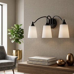   Modern European furniture - Glass Shades 3-Light Wall Lamp - www.oroa.com | Oroa.com