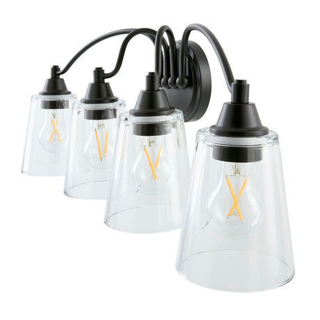   Modern European furniture - Clear Glass 4-Light Wall Lamp - www.oroa.com | Oroa.com