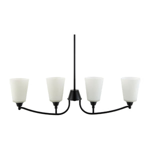   Modern European furniture - Glass Shades 4-Light Chandelier - www.oroa.com | Oroa.com