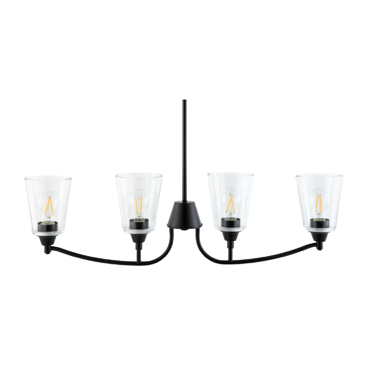   Modern European furniture - Glass Shades 4-Light Chandelier - www.oroa.com | Oroa.com