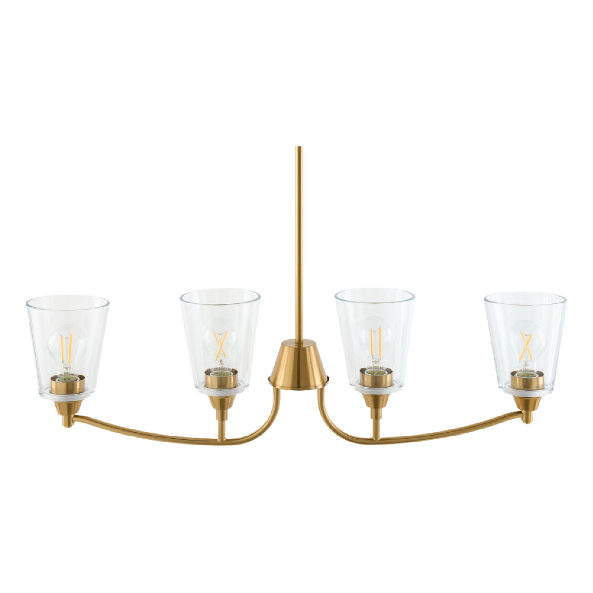   Modern European furniture - Glass Shades 4-Light Chandelier - www.oroa.com | Oroa.com