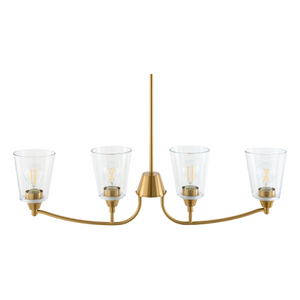   Modern European furniture - Glass Shades 4-Light Chandelier - www.oroa.com | Oroa.com