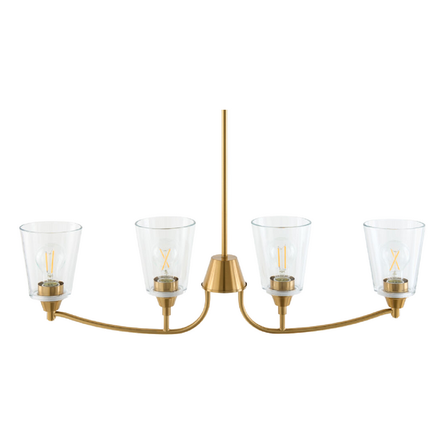 Modern European furniture - Glass Shades 4-Light Chandelier - www.oroa.com