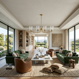   Modern European furniture - Glass Shades 4-Light Chandelier - www.oroa.com | Oroa.com