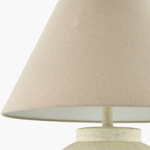  Modern European furniture - Ceramic Beige Linen Table Lamp - www.oroa.com | Oroa.com