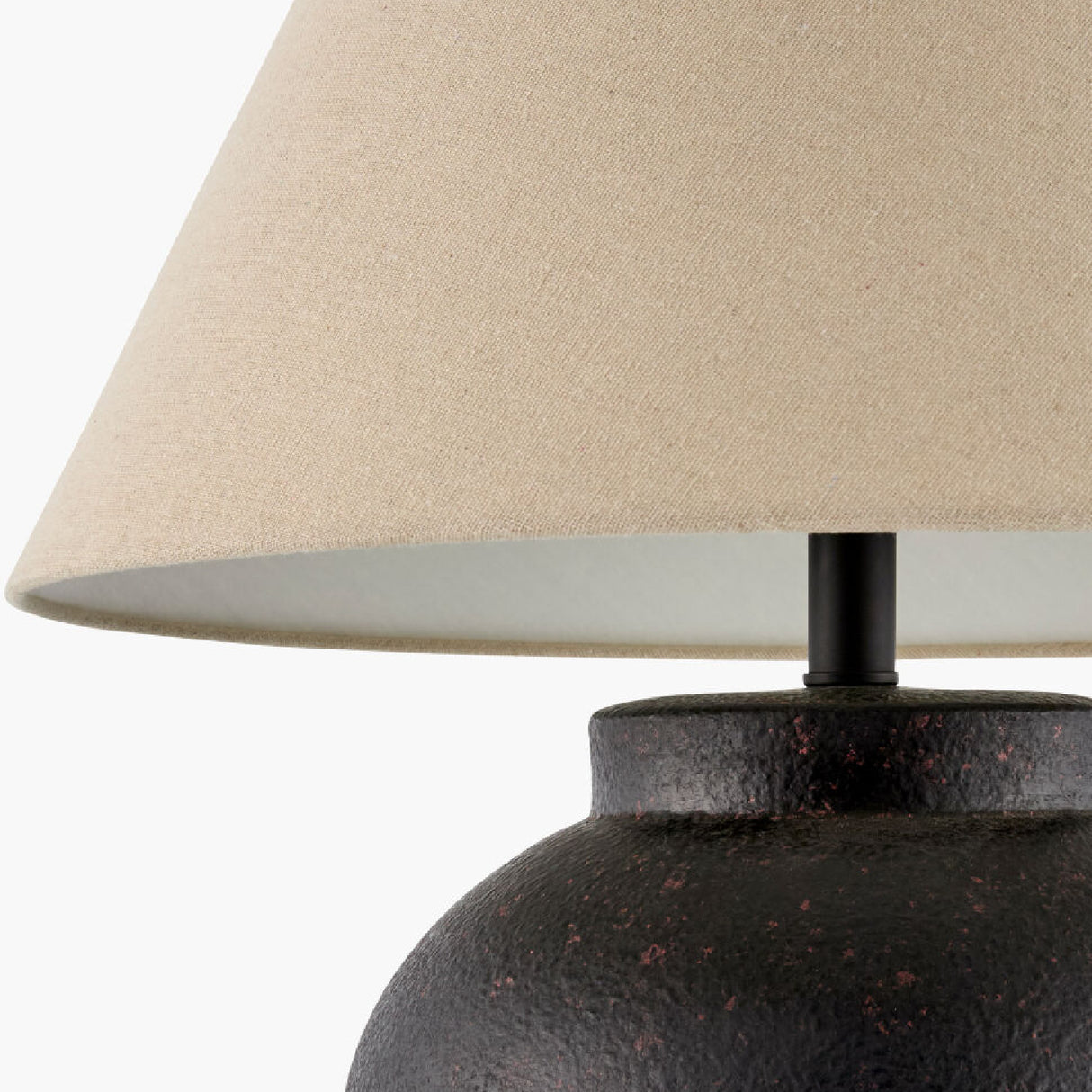   Modern European furniture - Ceramic Beige Linen Table Lamp - www.oroa.com | Oroa.com