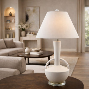   Modern European furniture - Empire Linen Ceramic Table Lamp - www.oroa.com | Oroa.com
