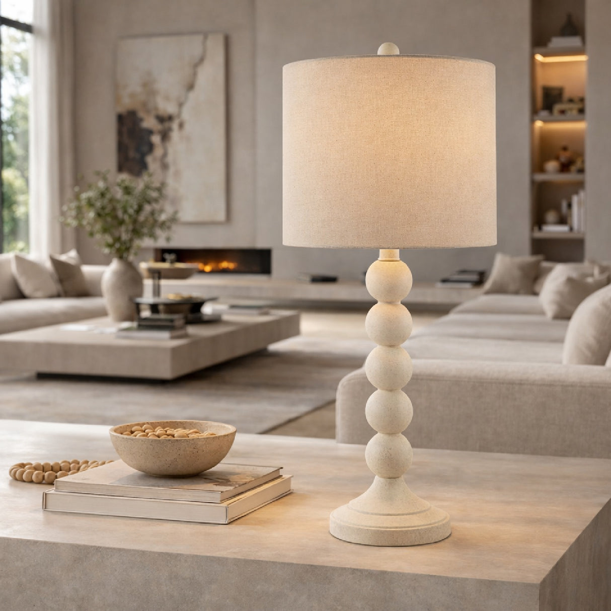   Modern European furniture - Stacked Spheres Accent Table Lamp L - www.oroa.com | Oroa.com