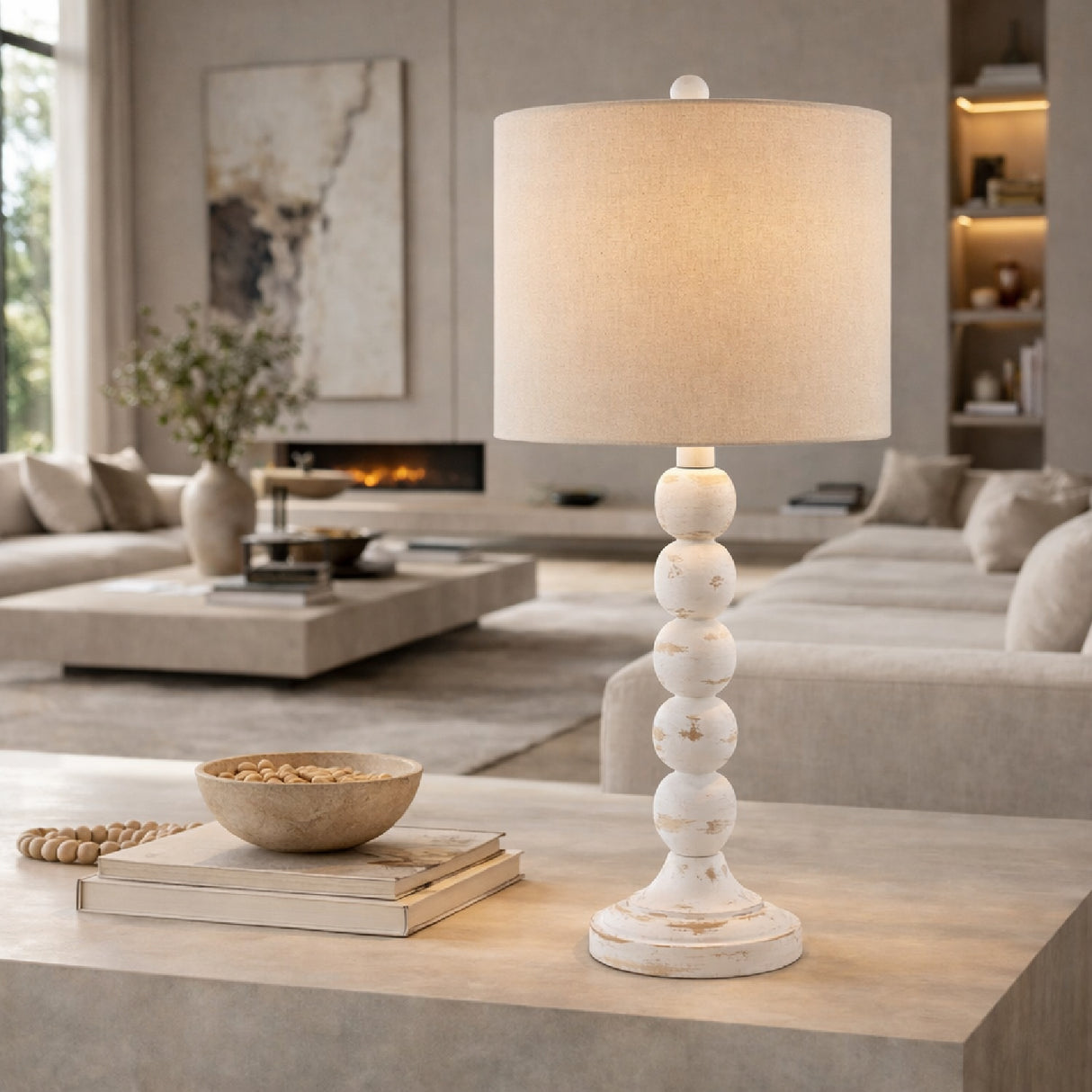   Modern European furniture - Stacked Spheres Accent Table Lamp L - www.oroa.com | Oroa.com