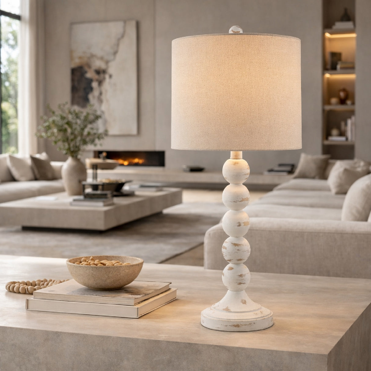   Modern European furniture -Stacked Spheres Accent Table Lamp S - www.oroa.com | Oroa.com