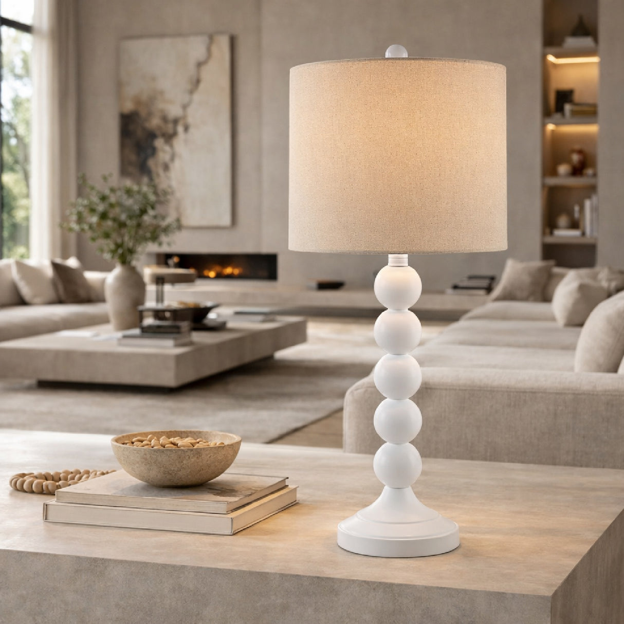   Modern European furniture -Stacked Spheres Accent Table Lamp S - www.oroa.com | Oroa.com