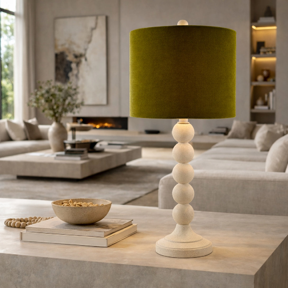   Modern European furniture -Stacked Spheres Accent Table Lamp S - www.oroa.com | Oroa.com