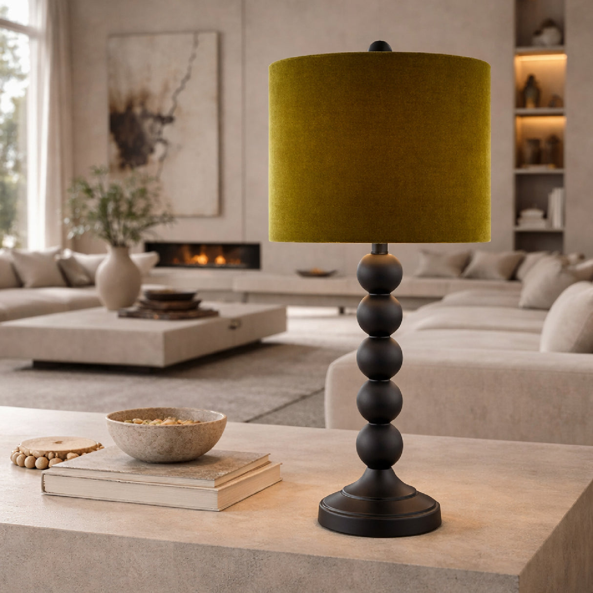   Modern European furniture -Stacked Spheres Accent Table Lamp S - www.oroa.com | Oroa.com