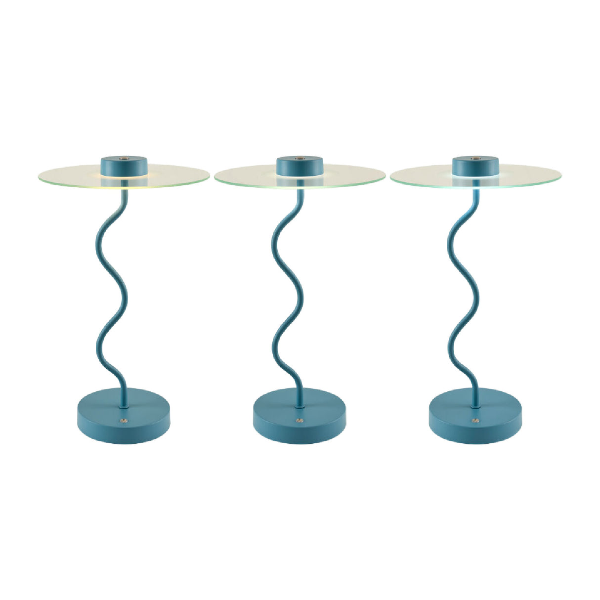   Modern European furniture - Blue Wavy Accent Table Lamp - www.oroa.com | Oroa.com