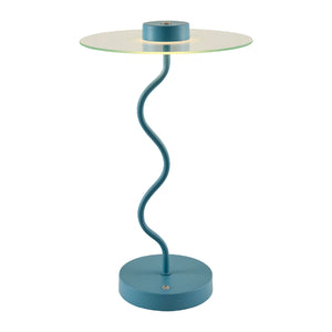   Modern European furniture - Blue Wavy Accent Table Lamp - www.oroa.com | Oroa.com