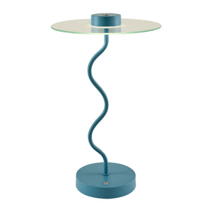   Modern European furniture - Blue Wavy Accent Table Lamp - www.oroa.com | Oroa.com