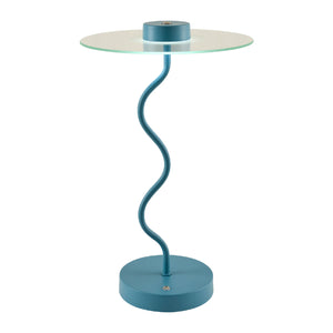   Modern European furniture - Blue Wavy Accent Table Lamp - www.oroa.com | Oroa.com