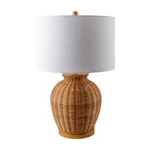   Modern European furniture - Brown Rattan Accent Table Lamp - www.oroa.com | Oroa.com