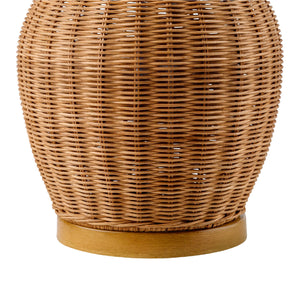   Modern European furniture - Brown Rattan Accent Table Lamp - www.oroa.com | Oroa.com