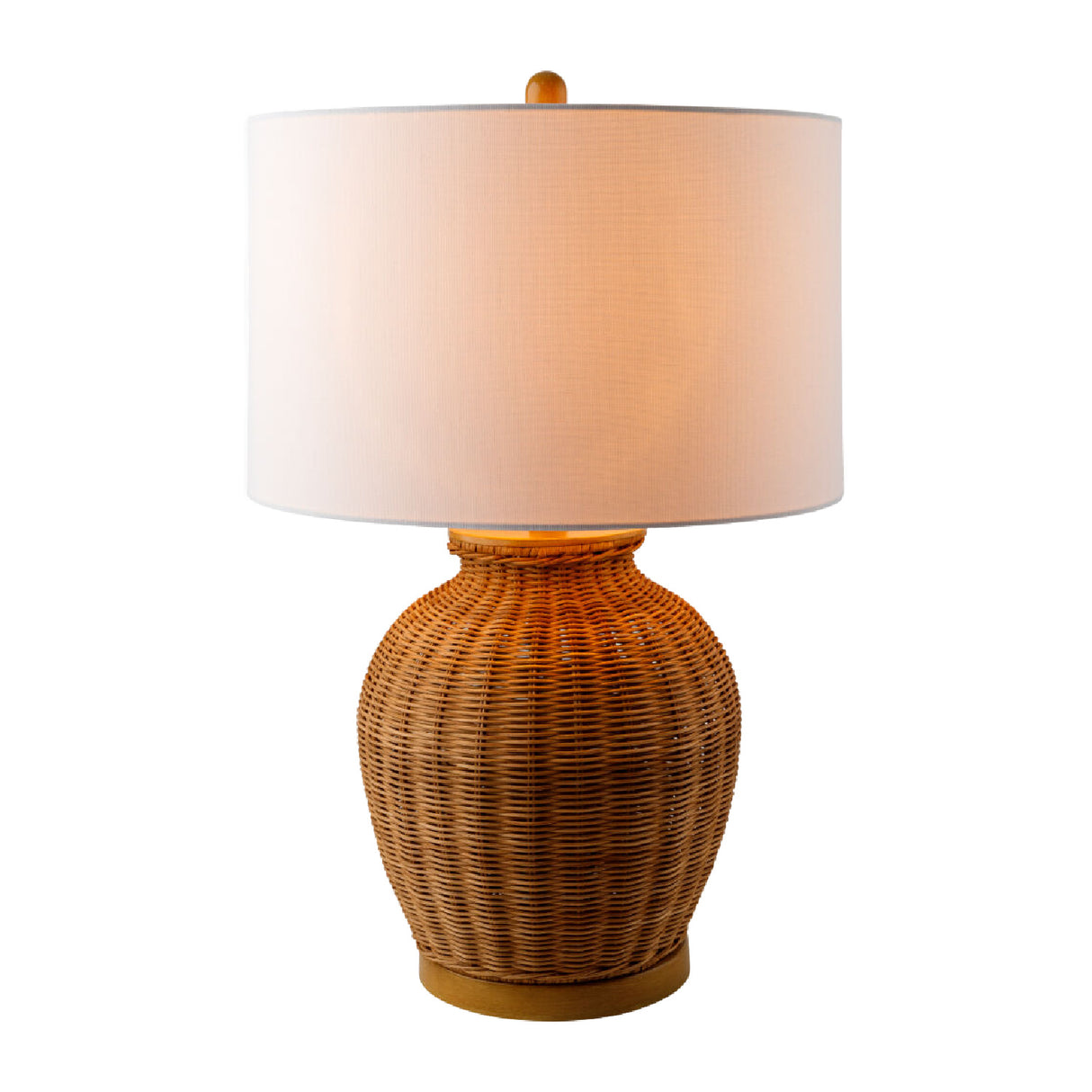   Modern European furniture - Brown Rattan Accent Table Lamp - www.oroa.com | Oroa.com