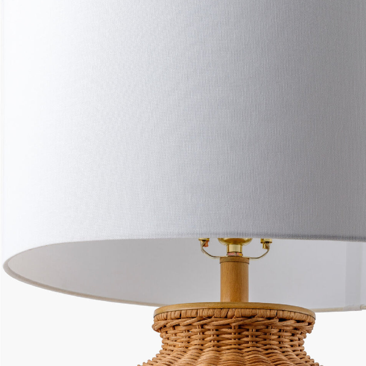   Modern European furniture - Brown Rattan Accent Table Lamp - www.oroa.com | Oroa.com
